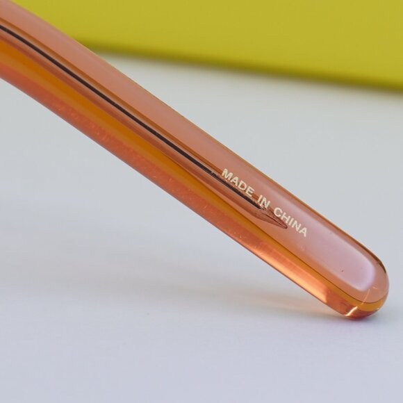 Marc Jacobs MARC 598 0R83 00 Cat Eye Eyeglasses 54mm – Transparent Orange Beige - Picture 8 of 12